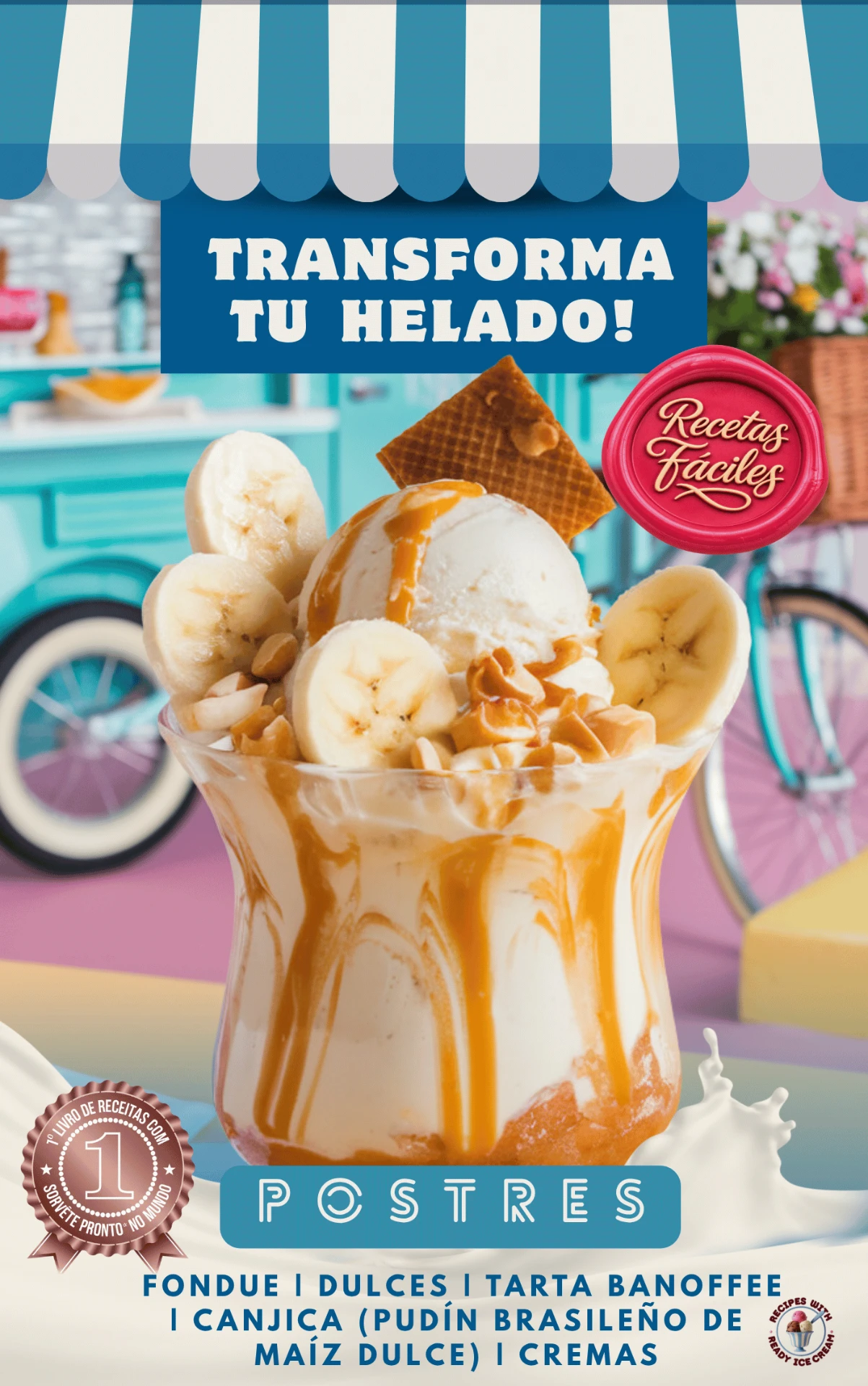 Portada de Transforma tu Helado — Postres